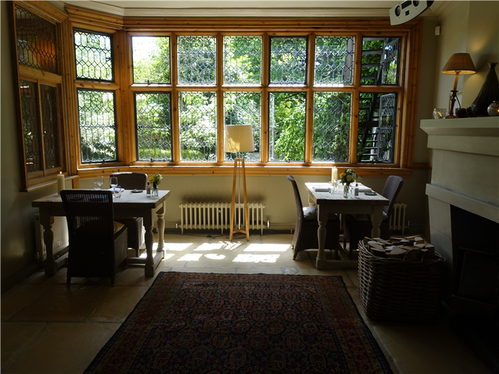 dining room in sunshine